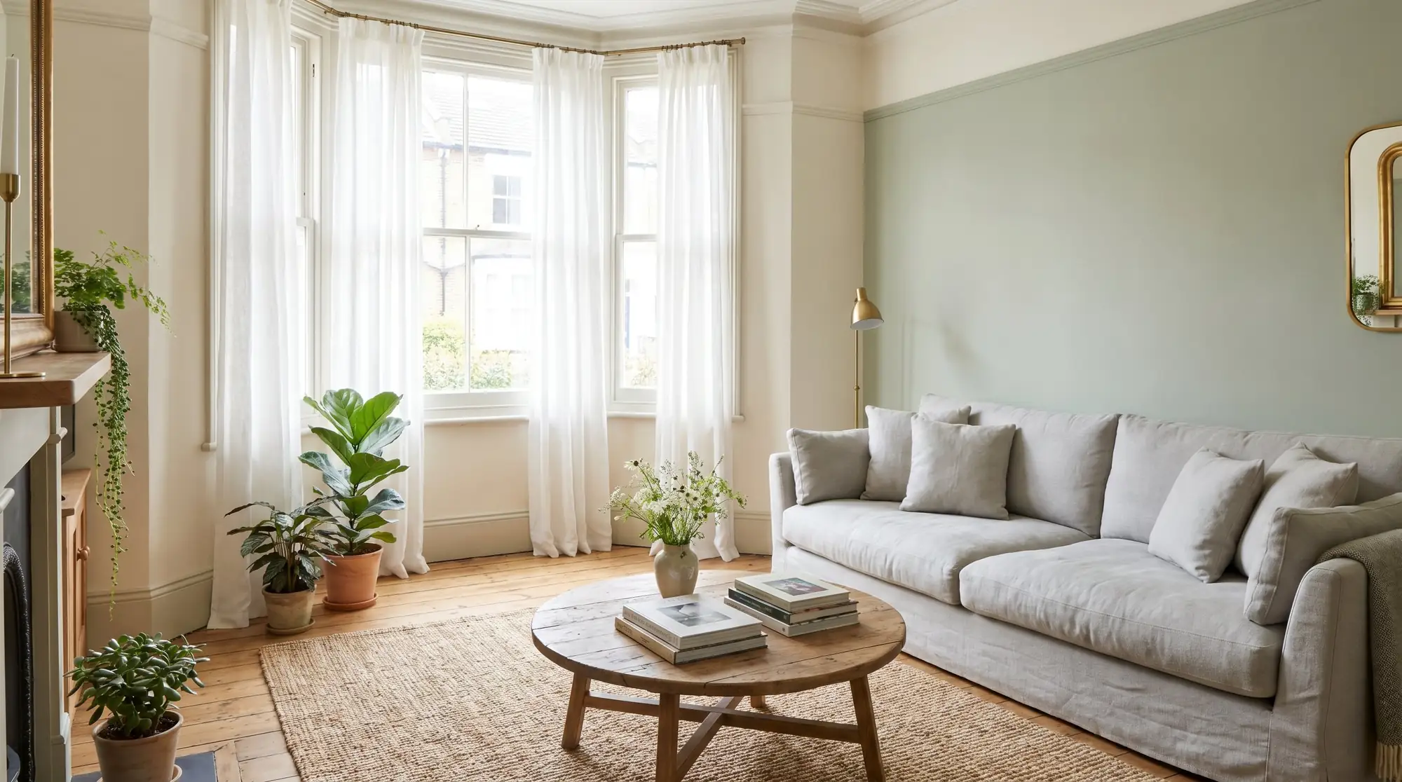 A bright, airy living room in an Ealing home